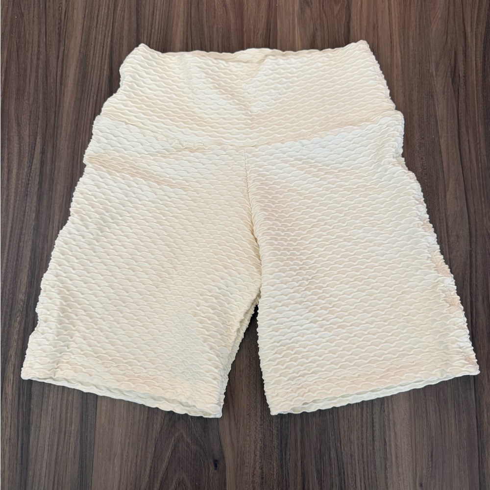 Booty by Brabants Croco Skin Shorts in French Vanilla